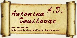 Antonina Danilovac vizit kartica